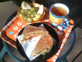 Lunch Sandwish Serve